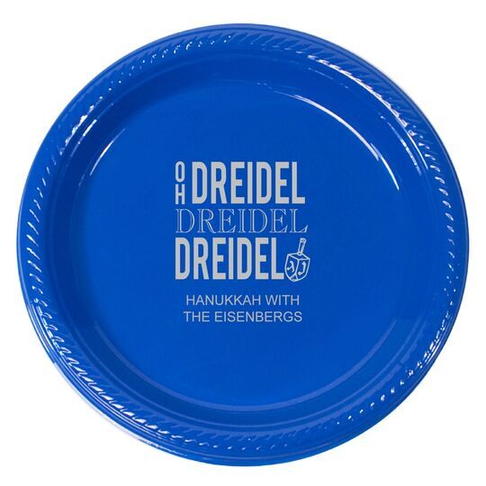 Oh Dreidel Plastic Plates